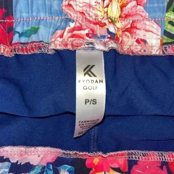 Vibrant Floral Print Skirt Tropical Summer Vacation Elastic Waist w/Pocket F12 - Picture 6 of 6